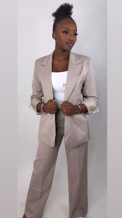 Pantalon Blazer - Beige TALL